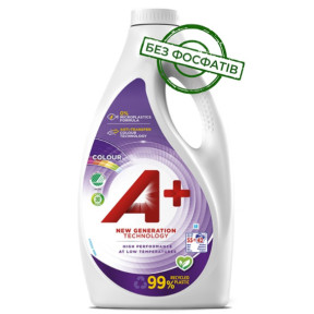 Гель для прання кольорового одягу A+ Colour, 2.2 л